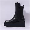 Marco Moreo Vale Frill Toe Cap Boot - Black Leather